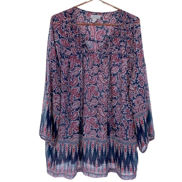 WORLD MARKET Boho flowy tunic Womens size L / XL - Picture 7 of 7